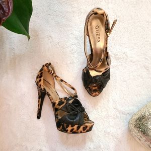 Guess Cheetah Print Heels